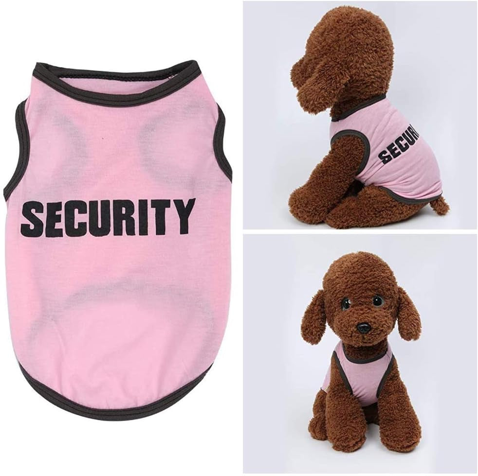 4 Pack Dog Clothes for Small Dogs Girl Yorkie Chiuahaha Pug Cute Puppy Shirt Pet Clothing Doggy Female Apparel (Large, 4PC/ Love + Issues+ Security Hugs)